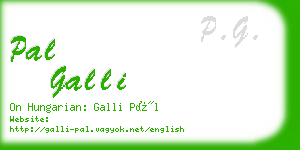 pal galli business card